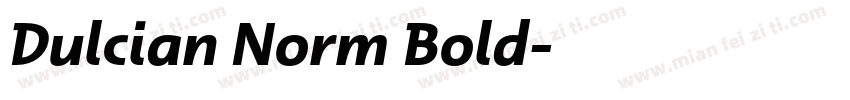 Dulcian Norm Bold字体转换